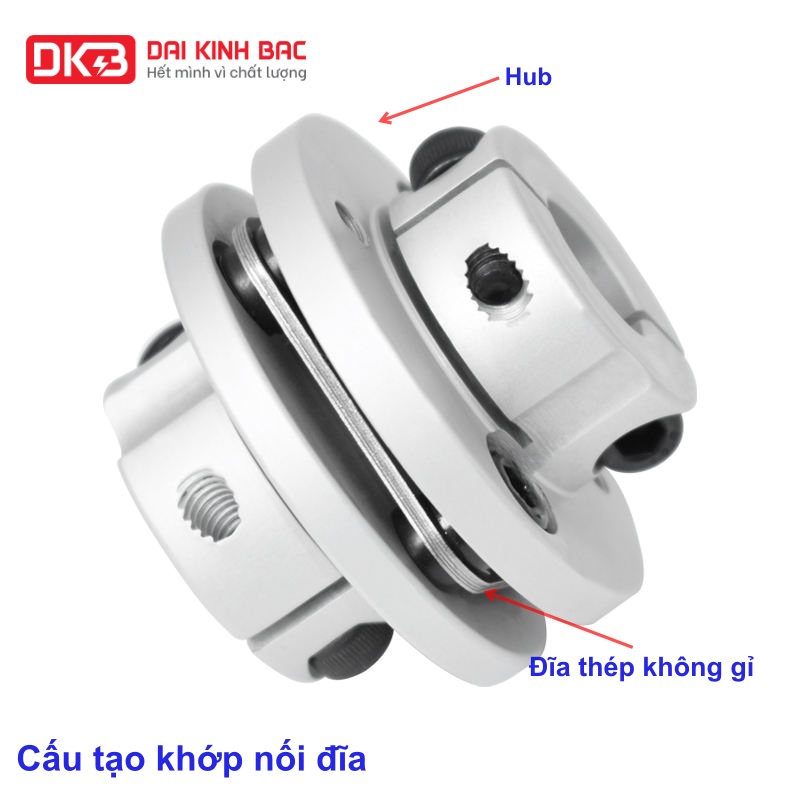 Cấu tạo khớp nối đĩa đàn hồi DGH