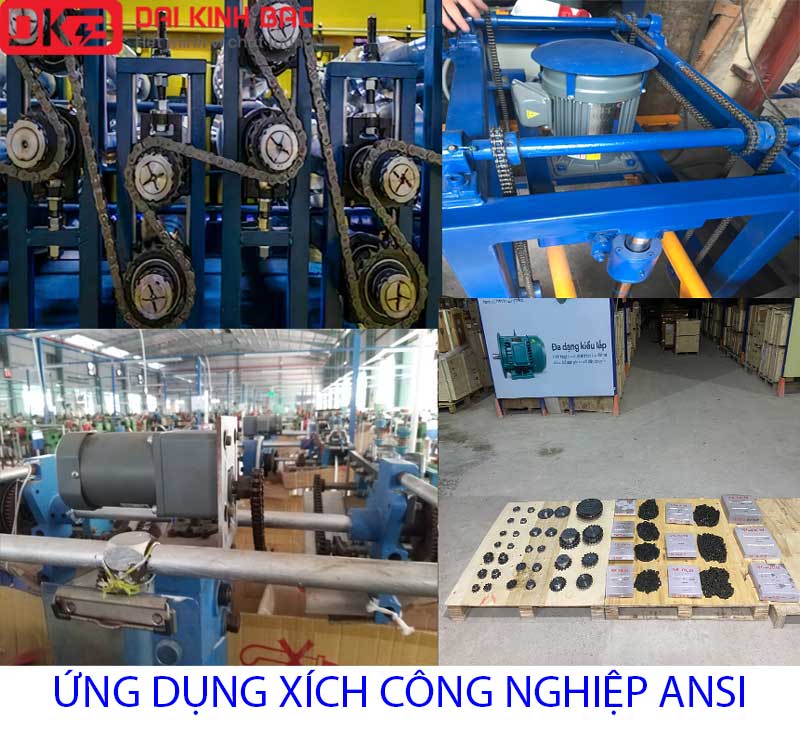 ứng dụng xích công nghiệp 