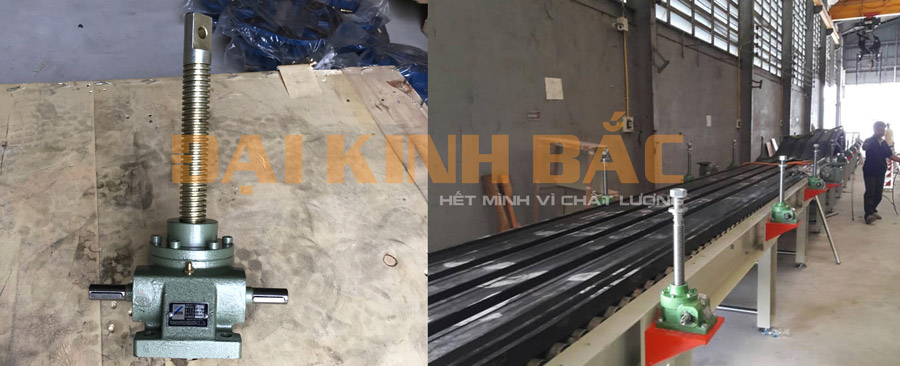 Hộp giảm tốc tịnh tiến-giảm tốc vít me trong máy cán tôn