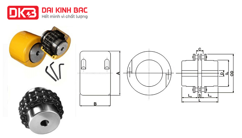 Khớp Nối Xích KC5018 - Chain Coupling