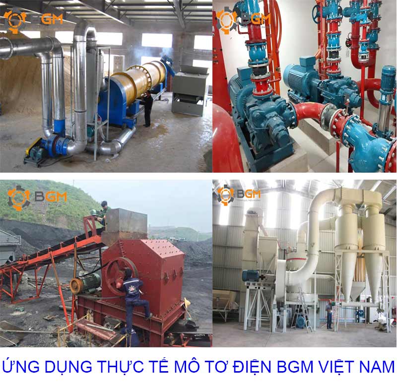 ứng dụng thực tế mô tơ điện 3 pha 2.2kw 3hp
